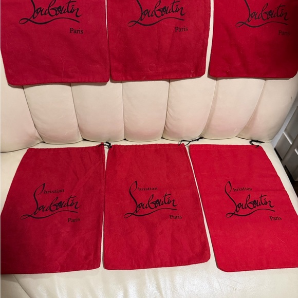 Christian Louboutin Signature Red Dust Bags - Picture 5 of 7